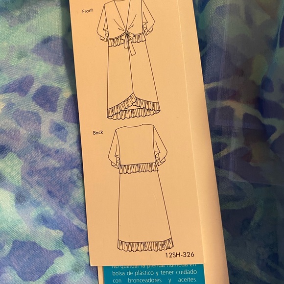 Summer wrap around cover up /dress - Picture 6 of 8